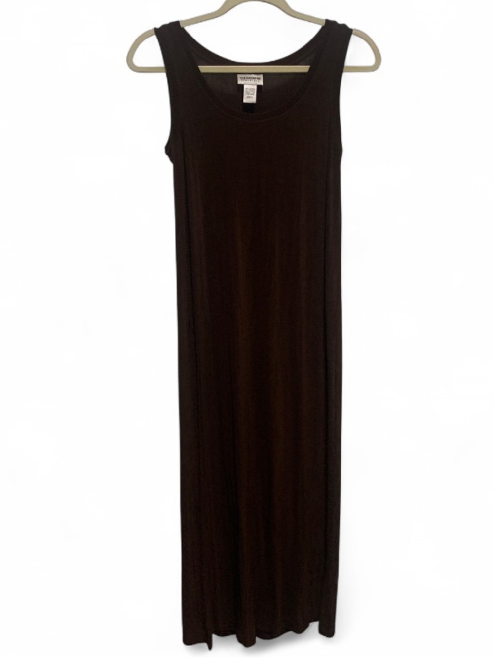 Chico’s Travelers Sleeveless Brown Maxi Dress